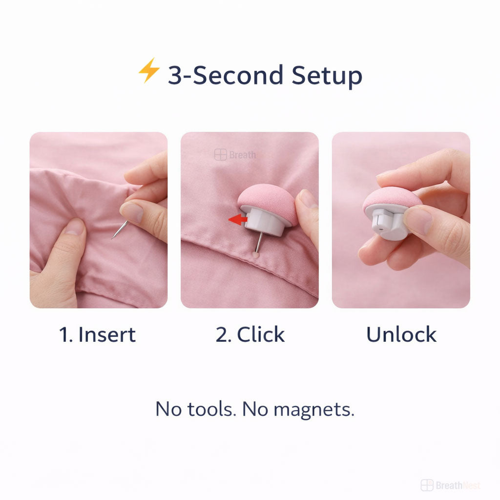 MushroomLock™ - No Slip. Just Sleep. (Pack Of 6)
