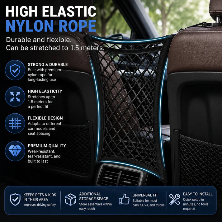 Universal 3 Layer Car Mesh Organizer