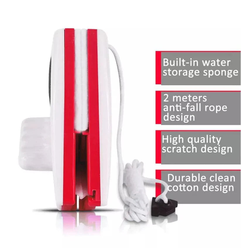 Double-Sided Magnetic Window Glass Cleaner
