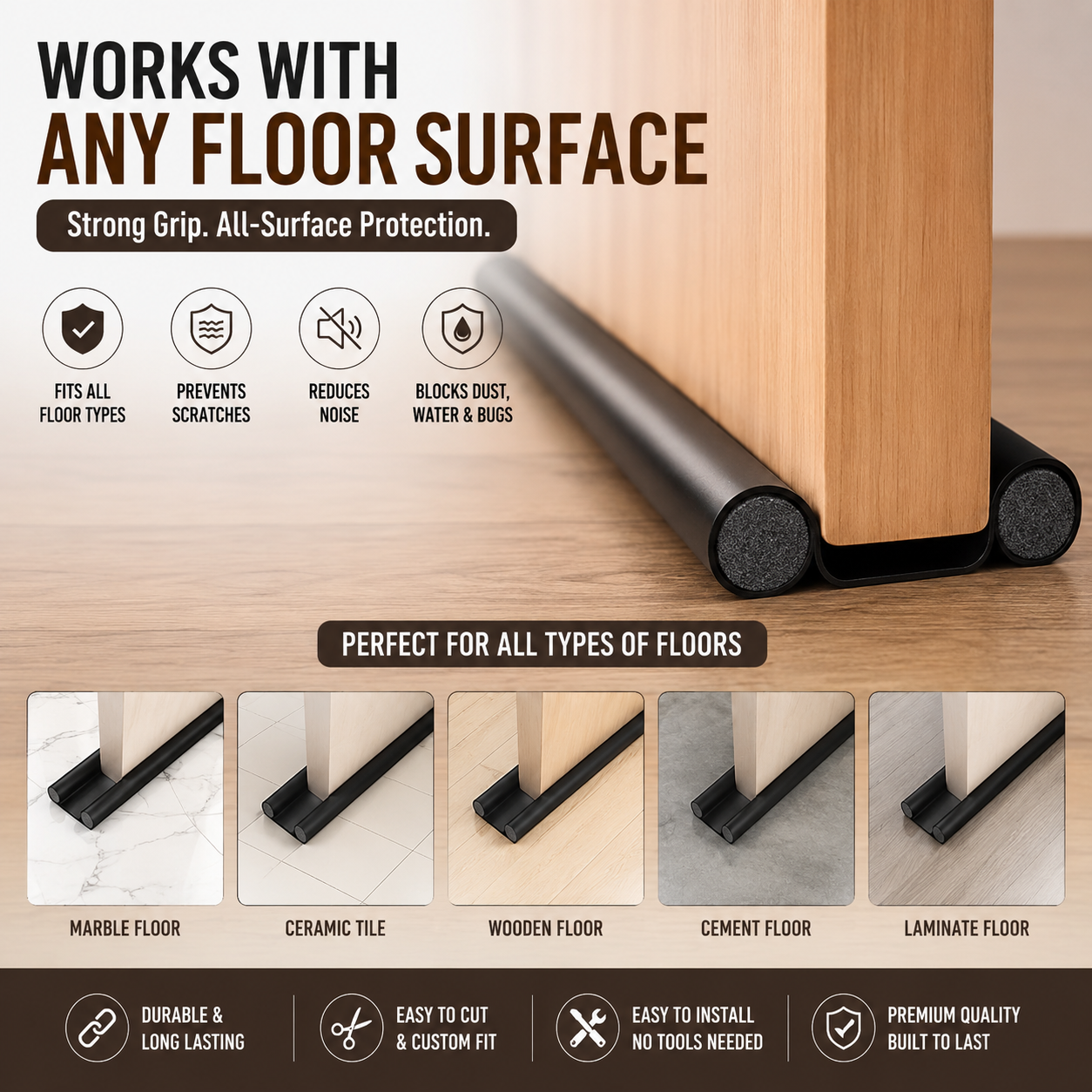 Door Guard And Gap Seal Protector ( Pack Of 5 )