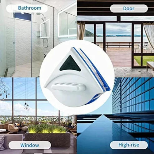 Double-Sided Magnetic Window Glass Cleaner