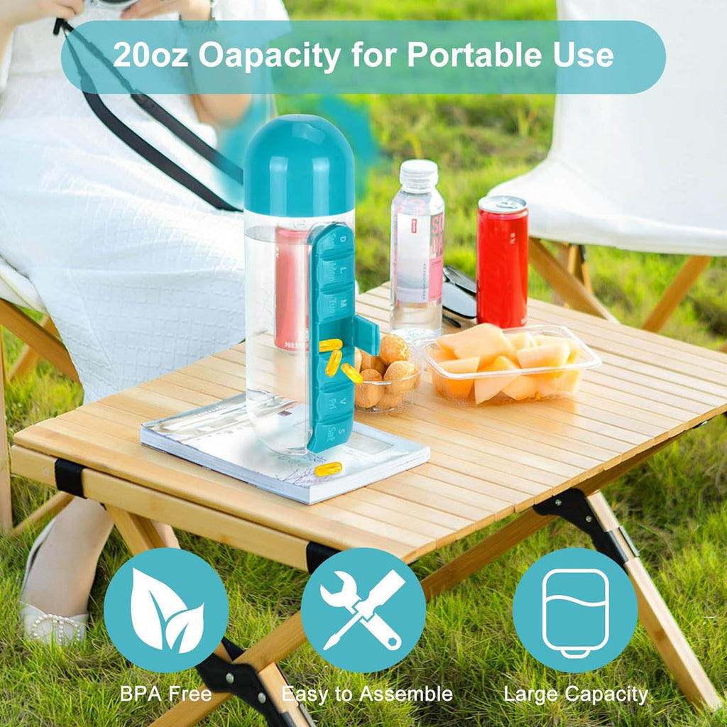 MediSip™ Smart Pill Organizer Bottle